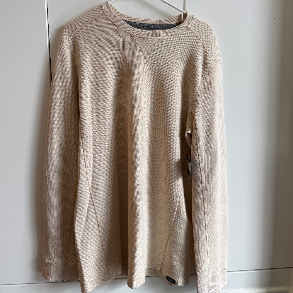 NWT Eddie Bauer Cream Long Sleeve